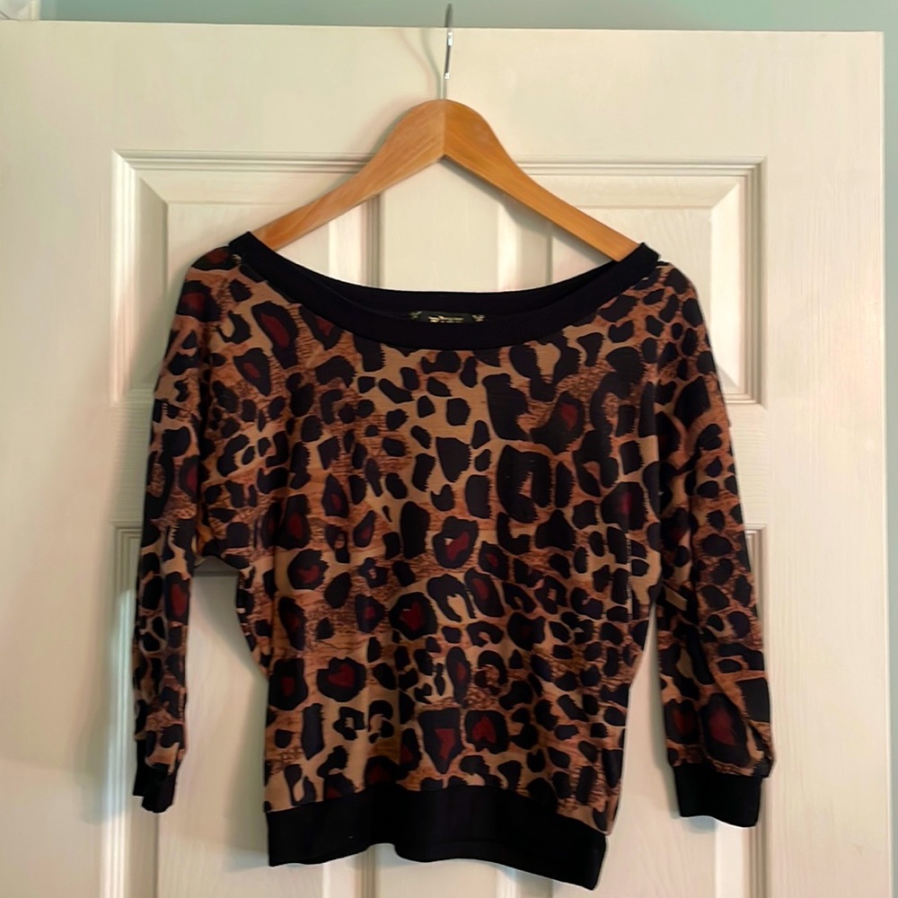 Women's size small Boutique leopard top